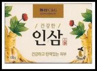 Мыло туалетное с экстрактом женьшеня Clio Ginseng Soap, 100 г