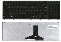 Клавиатура для ноутбука Toshiba Satellite A660, A665, Qosmio X770, P750, P755 черная, рамка черная