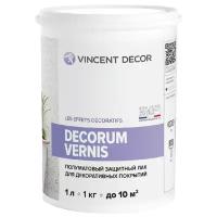 Лак защитный для декоративных покрытий Vincent Decor Decorum Vernis полуматовый (1л)