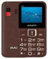 Телефон MAXVI B200, 2 SIM, коричневый