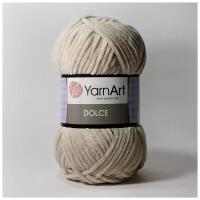 Пряжа YarnArt Dolce 100г, 120м (ЯрнАрт Дольче) цвет 742 черный, 1шт