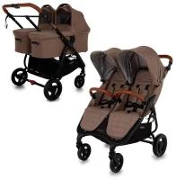 Коляска для двойни 2в1 Valco Baby Snap Duo Trend, цвет Cappuccino