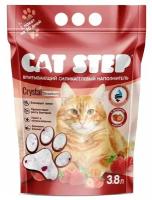 #(C)20363006 Cat Step Наполнитель силикагель с ароматом клубники Arctic Strawberry 1,67кгх3,8л (HK-0