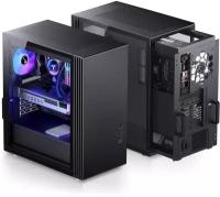 Корпус JONSBO U6 Black без БП, боковые панели из закаленного стекла, mini-ITX, micro-ATX, ATX черный