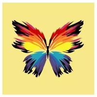 Артвентура Картина по номерам "Бабочка-многоцветница" (MINIA40116)