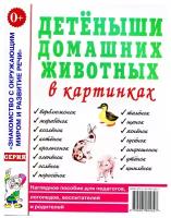 Детеныши домашних животных в картинках. Наглядное пособие для педагогов, логопедов, воспитателей и родителей (Гном)