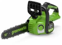 Пила цепная аккумуляторная GreenWorks GD24CS30K4, 24V, 30см, бесщеточная, c АКБ 4 А/ч и ЗУ