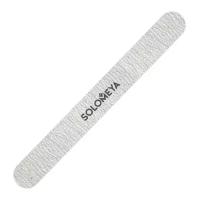 Пилка профессиональная для натуральных и искусственных ногтей Solomeya Silver Nail File, Серебро 100/180 (закругленная)