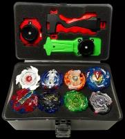 Набор Бейблейд 8 волчков в кейсе. Beyblade wbba