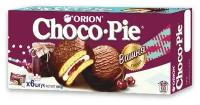 Пирожное Orion Choco Pie Cherry, вишневый джем, суфле, 6 шт. в уп