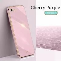 Силиконовый чехол xinli для Apple iPhone 7 и 8 и SE2 и SE 2022 / Айфон 7 и 8 и SE2 и SE 2022 (Пурпурный)