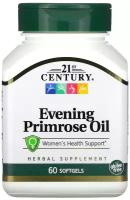 Капсулы 21st Century Evening Primrose Oil, 80 г, 1%, 60 шт