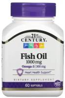 21st Century, Fish Oil, 1000 mg, 60 капсул
