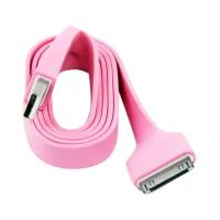 Кабель Liberty Project USB - Apple 30 pin 1 м, розовый