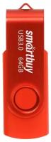 Память Smart Buy "Twist" 64GB, USB 3.0 Flash Drive, красный (арт. 350475)