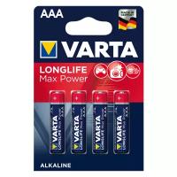 Батарейка VARTA LONGLIFE Max Power AAA, в упаковке: 4 шт