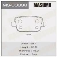 Колодки дисковые MASUMA GALAXY, KUGA, MONDEO rear (1 / 12) MASUMA msu0038