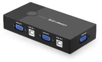 Переключатель UGREEN (30357) 2-Port USB KVM Switch Box ABS Case. Цвет: черный