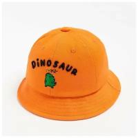 Панама для мальчика MINAKU "Dinosaur", цв. оранжевый, р-р 50