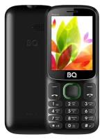 Телефон BQ 2440 Step L+, 2 SIM, черный / зеленый