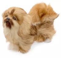 Фигурка "Собака пекинес", из натурального меха
