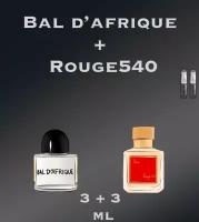 Набор духи crazyDanKos Baccarat Rouge 540 + Bal d'Afrique (Спрей 3+3 мл)