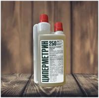 Циперметрин 250 профессиональный инсектицид, средство от клещей, тараканов, муравьев, клопов, комаров, мух, 250 мл. Средство от насекомых