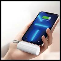 Внешний аккумулятор Power Bank 5000 mAh SP-33, разъём / Lighting, type-c / повербанк, зарядка, powerbank, пауэрбанк, павербанк, повер банк, Черный