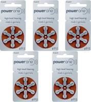 Батарейки для слуховых аппаратов Power One тип 312 5 блистеров = 30 батареек