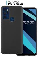 Чехол-накладка для Motorola Moto G60S матовое soft-ouch покрытие(Моторола Мото Джи 60С) тонкий, силиконовый, защита вокруг модуля камер ROSCO, черный