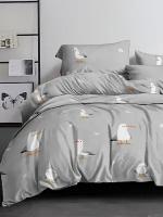Постельное белье Simple House "Лорел" 2-спальный наволочки 50х70 2шт Простынь на резинке 160х200 см Пододеяльник 175х215 см