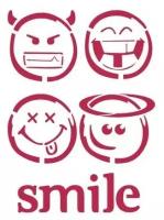 Трафарет Smile STAMPERIA 21 х 29,7 см (A4) KSG290