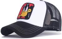 Бейсболка Daffy Duck( Даффи Дак) бело-черная