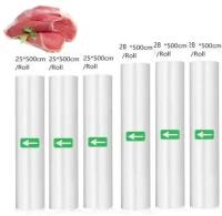 Пленка для вакууматора рифлёная. SET-4. Набор пленки (25*3, 28*3)*500 см. для вакуумного упаковщика. Рулоны для вакууматора