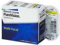 Контактные линзы Bausch & Lomb PureVision Multi-focal, 6 шт., R 8,6, D -7, ADD: низкая