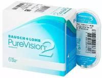 Контактные линзы Bausch & Lomb PureVision 2 HD, 6 шт., R 8,6, D -3,5, бесцветный, 1 уп