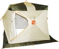 Палатка для зимней рыбалки Митек "Омуль Куб 1" Люкс хаки/беж