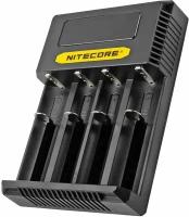 Универсальное зарядное устройство на 4 слота с током заряда 3000 mAh Nitecore NEW Ci4 18650/21700 на 4*АКБ, type-C Intellicharge V2 Совместим с Li-ion и Ni-MH/Ni-Cd аккумуляторами с автоматическим определением!