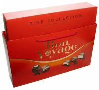 Конфеты в коробке сумка "Bon Voyage premium" ассорти красная 370гр/БонБонс
