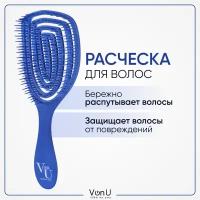 Расческа для распутывания волос массажная продувная Корея Spin Brush Von-U