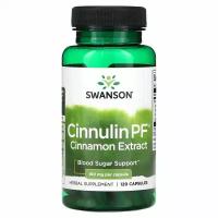 Swanson, Cinnulin PF, Cinnamon Extract, 150 mg, 120 Capsules