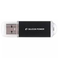 Флешка USB Silicon Power Ultima II-I Series 4ГБ, USB2.0, черный [sp004gbuf2m01v1k]