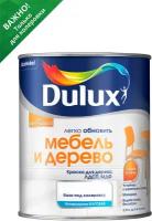 Краска для дерева водно-дисперсионная Dulux Мебель и дерево матовая база BС 0,75 л