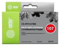 Картридж Cactus CS-PFI107BK, для Canon, черный