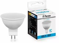 Лампа светодиодная Feron MR16 G5.3 5W 6400K Грибок матовая LB-24 25125