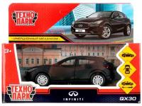 Машинка металлическая ТехноПарк INFINITI QX30 12см черная матовая QX30-12MAT-BK