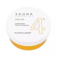 Паста для шугаринга №4+ Нормальная без разогрева (NORMAL&FAST) SAONA Cosmetics Expert Line, 200 гр