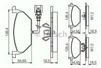 BOSCH колодки тормозные дисковые ПЕР 0986495213