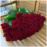 Роза красная Ред Наоми 40 см, 51 шт