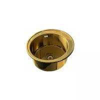 Врезная кухонная мойка ZorG Sanitary INOX ZR-510 GOLD, 51х51см, нержавеющая сталь